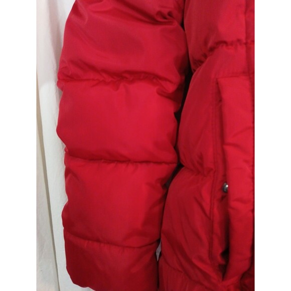 Tommy Hifiger Womens Zip Up With Hood Red Puffer Jacket/Coat Womens XLG Nice - Picture 3 of 16